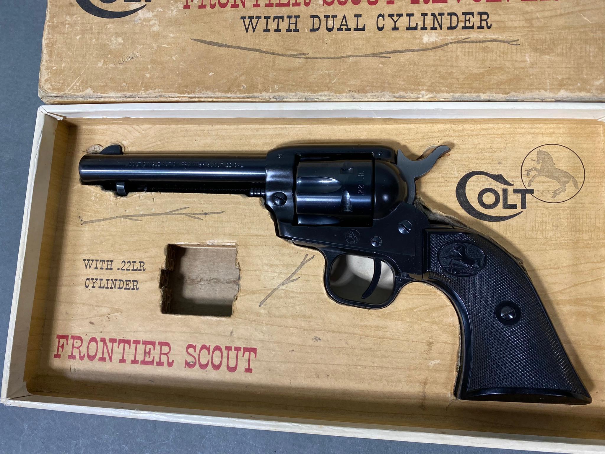 Colt Frontier Scout Revolver 22LR in Box Nice