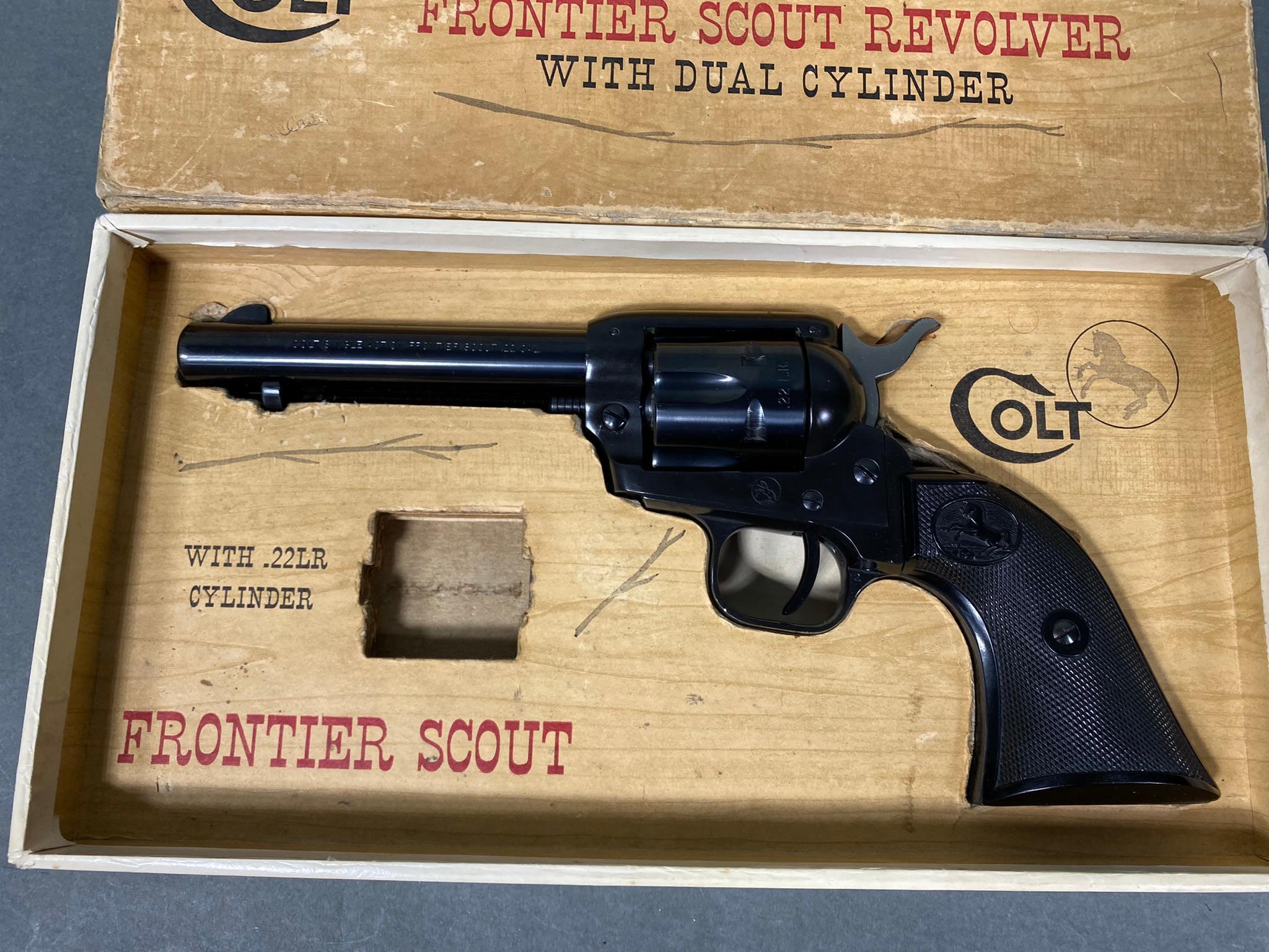 Colt Frontier Scout Revolver 22LR in Box Nice