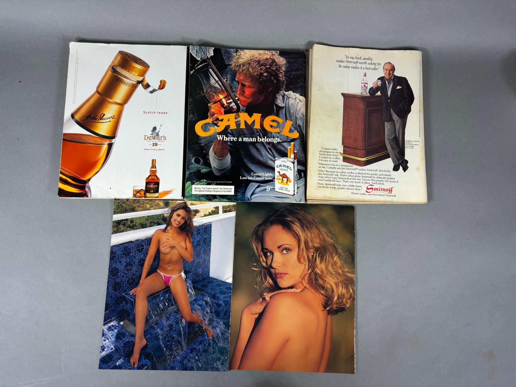 Group Lot of Vintage Playboy Magazines including 50th