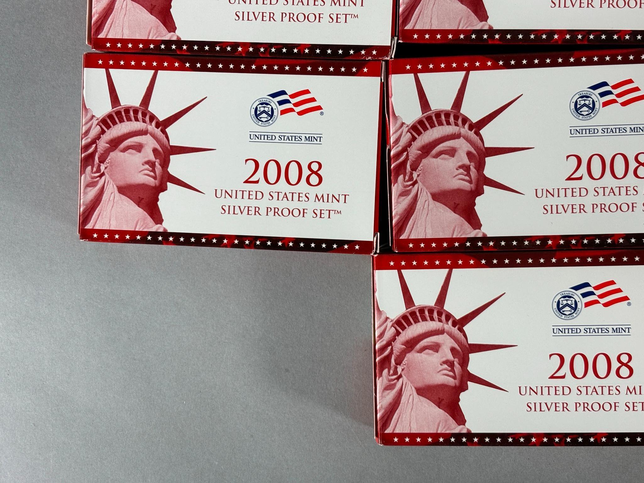 Group Lot of 10 Silver Proof Sets US Mint
