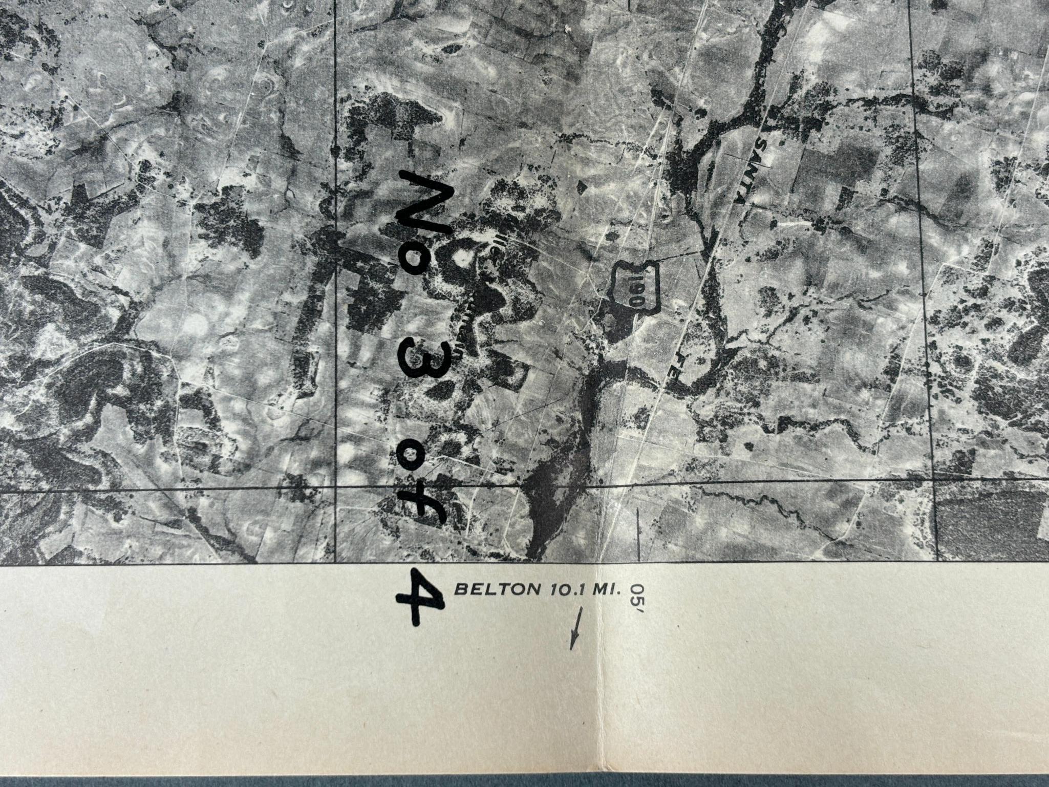 WWII 1943 US RESTRICTED CAMP HOOD ILLUSTRATED MAP