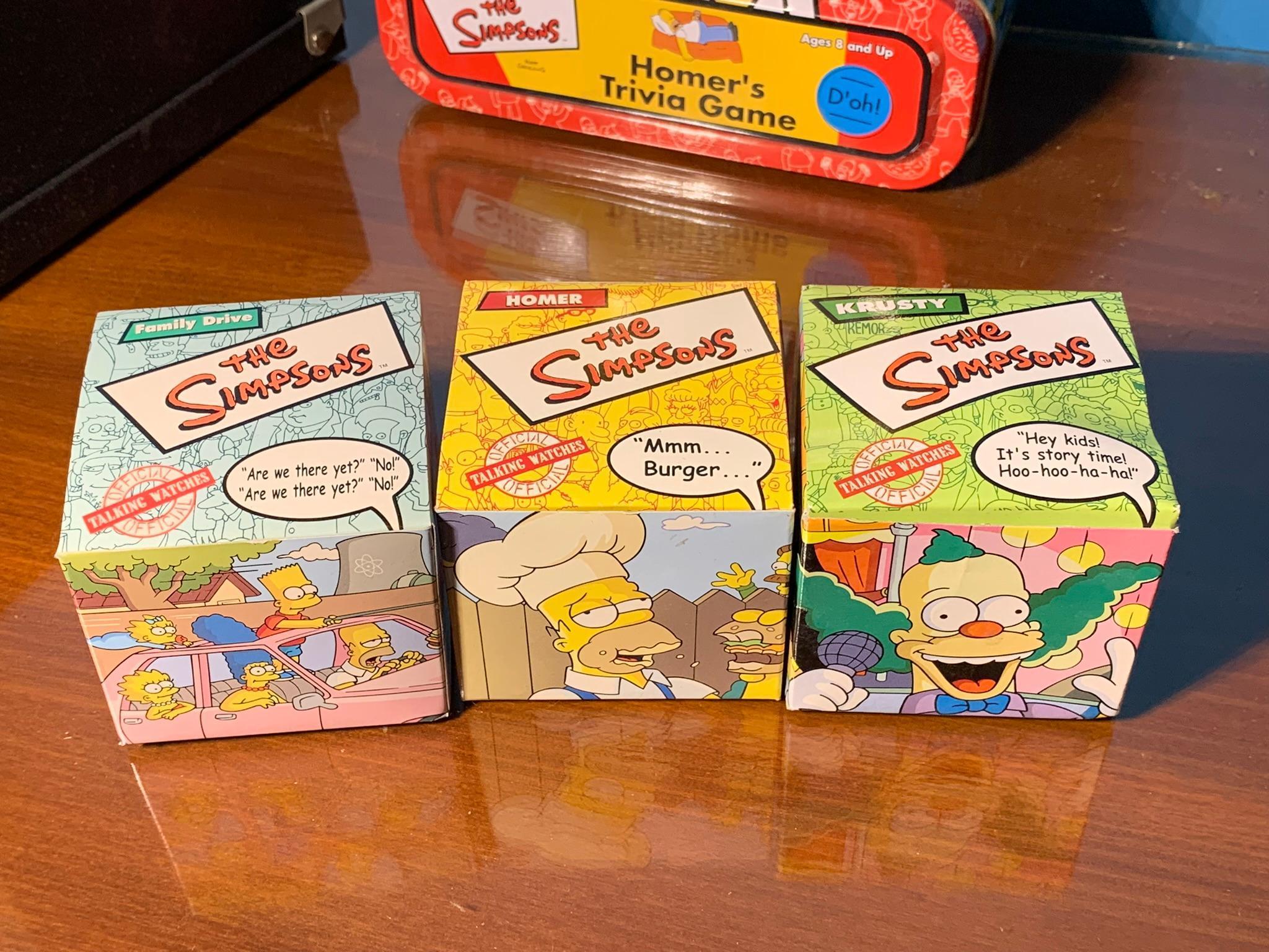 Group of The Simpsons Memorabilia