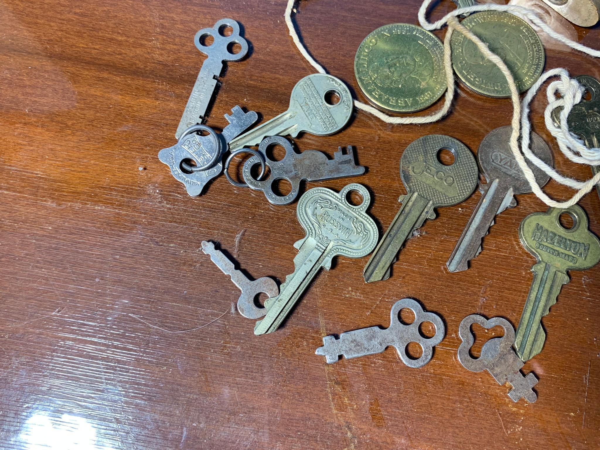 Group of Vintage Keys and Locks
