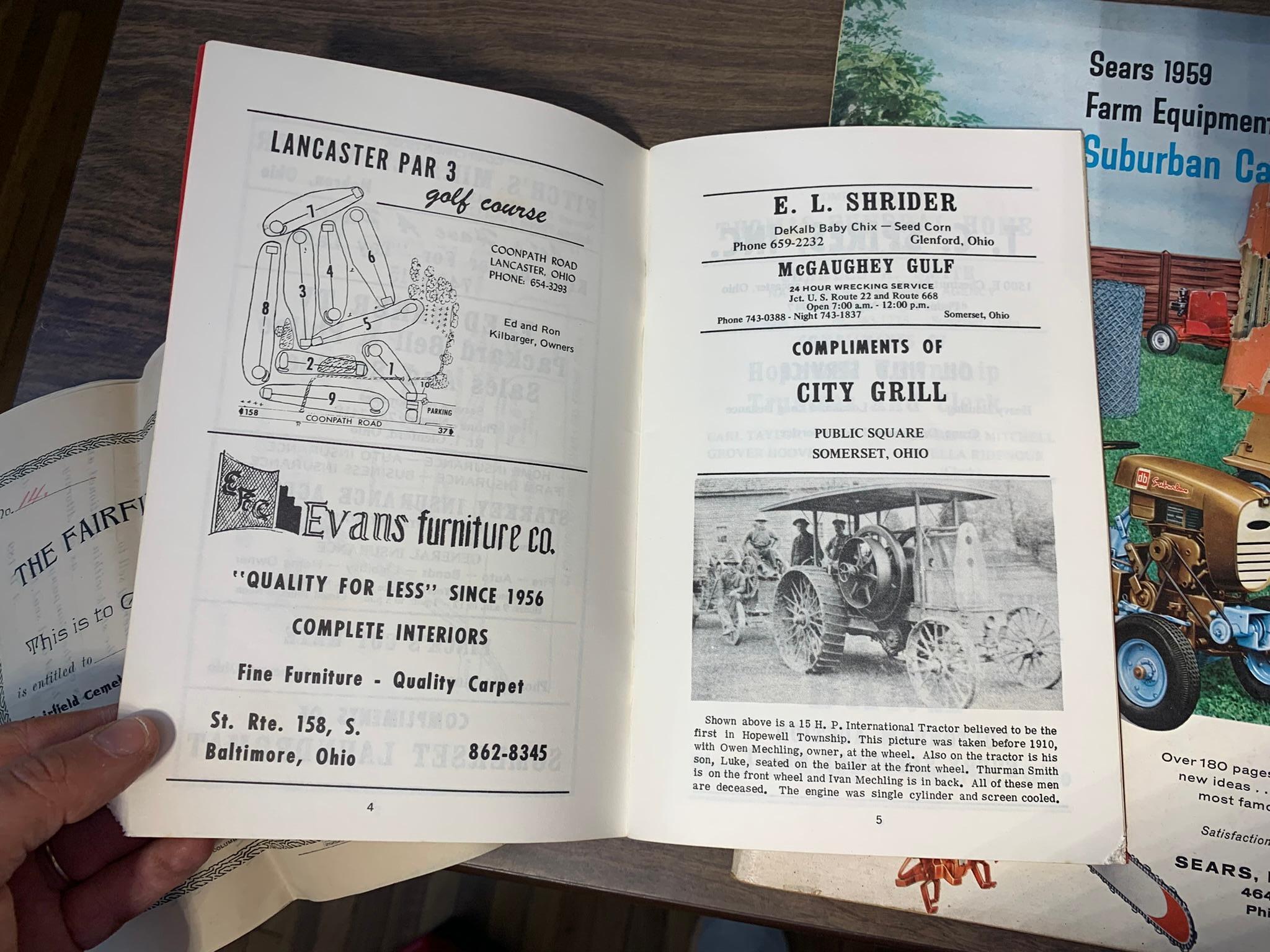 Vintage Photos Berne Union, Tractor Manuals, Brochures, & Other Early Farm Related Ephemera