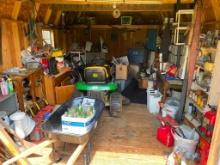 Total Shed Contents Lot (John Deere Mower not Included)