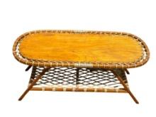 Carl Koch For Vermont Stubbs Style Snow Shoe Designer Cocktail or Side Table 1950s Unsigned