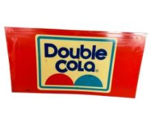 Vintage Large Double Cola Plastic Advertising Sign