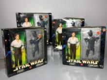 Three Star Wars Hans Solo Figures Toys In Original Boxes - Carbonite - Target Exclusive