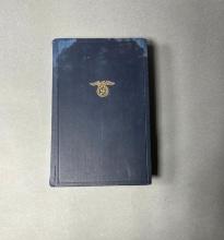 WWII Nazi German 1939 Mein Kampf presented by Telefunken to employees for Christmas