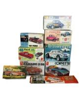 Vintage Plastic Model Kits Most Assembled As Well As A Flying Scale Airplane