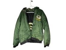 Vintage Green Bay Packers Reversible Jacket by Pro Player