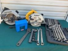 Two Circular Saws and Many Wrenches