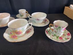 Collection Of Fine China Tea Cups