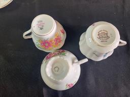 Collection Of Fine China Tea Cups