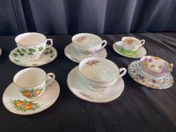 Collection Of Fine China Tea Cups