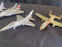(4) Diecast Model Planes
