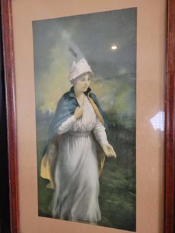Zula Kenton A Ministering Angel, unmarked lady with child print in period frames