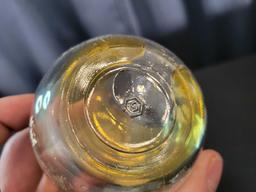 Lamp by Rubicon glass base, EAPG large salt dip