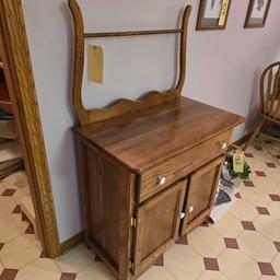 Oak washstand Cabinet