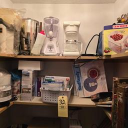 Contents Of Pantry, Kitchen Equipment