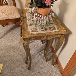 (3) Matching Ornate Decorative Tables
