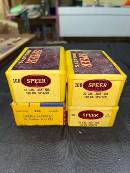 (4) Boxes of 30 Cal Bullets