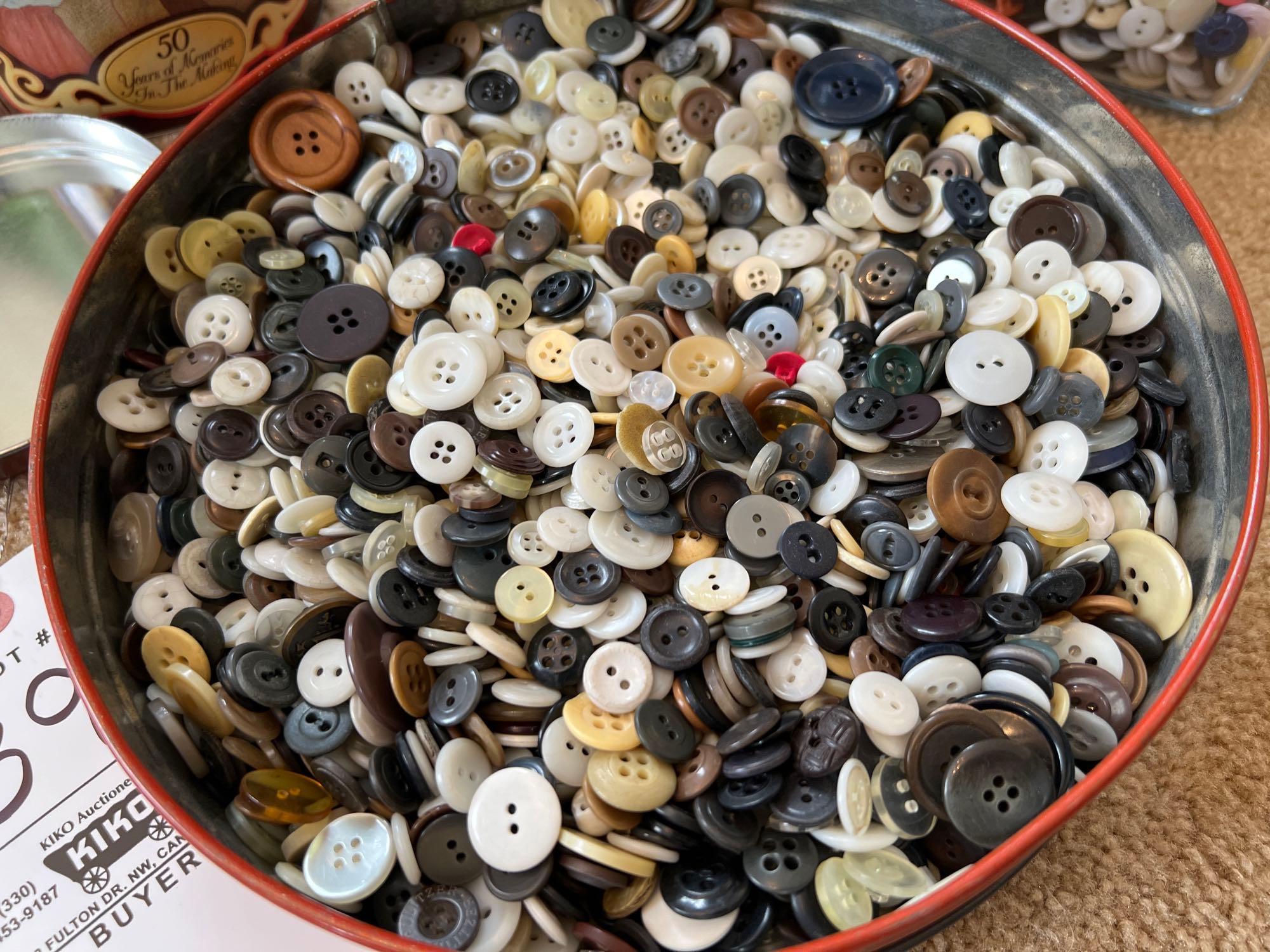 Large Lot of Assorted Buttons