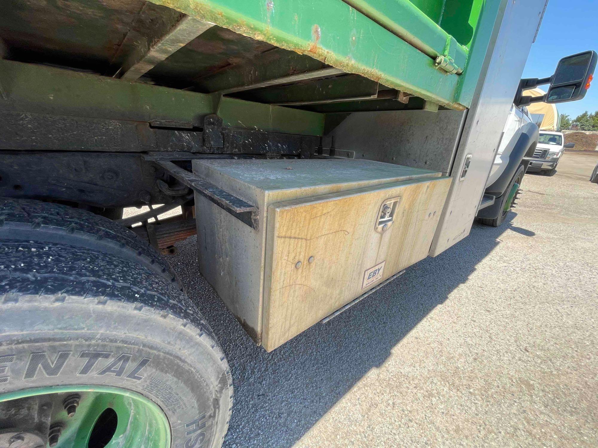 2014 Ford F-550 Dump Truck 4x4 with alum toolbox; 83,278 mi.