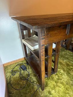 antique mission oak desk