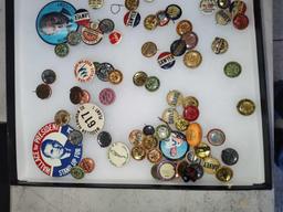 Collectible Pin Backs, Pins, Wallace, Humphrey, Roosevelt , Union