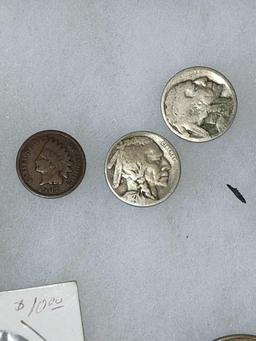 1927 Mercury Dime, Pennies, Quarters, Buffalo Nickels, Tokens