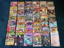(36) Vintage Marvel Comic Books X-Men, Secret Wars, The Infinity Gauntlet