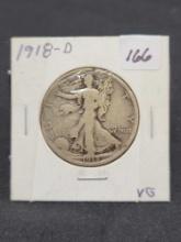 1918 D Walking Liberty half dollar