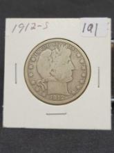 1912 S Barber half dollar