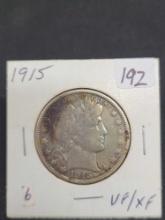 1915 Barber half dollar