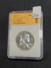 1960 Franklin Silver 1/2 Dollar PR 70