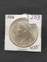1934 Boone Silver Half Dollar