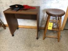 stool, stand and Nazir hat