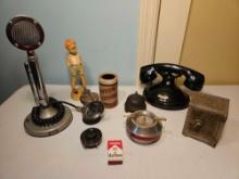 Vintage Telephone, Kenton Bank, Bell, Miner's Light, Microphone and More