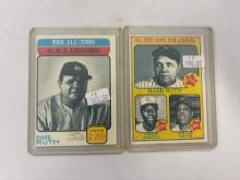 Babe Ruth - Hank Aaron - Willie Mays Cards