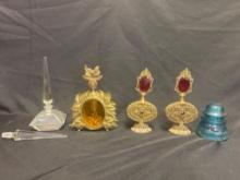 Early Perfume Bottles & Glass Insulator