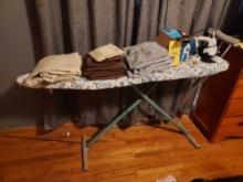 Ironing Board, Iron, & Bedding
