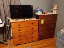 2 Chest of Drawers & Contents - TV & Router Not Included