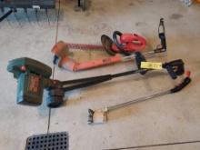 Electric Yard Tool Assortment - B&D 2HP Electric Edger & 3 Trimmers