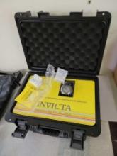 Invicta watch with case (holds 8 watches)