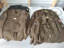 4 US Army Jackets Ike Airborne Military