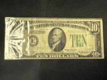 1934 $10 Federal Reserve Note Green Seal