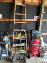 Hand Truck - wood step ladder
