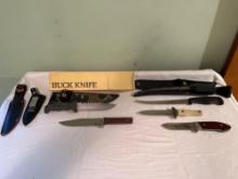 Buck fieldmate knife, Khyber 2720, Sabre Bowie knife, Khyber 2750, Khyber 2662 fillet knife