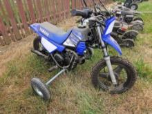 (Item off site - 1/4 mile from Auction Barn) Yamaha PW50 GYTR Mini-Bike w/ Training Wheels